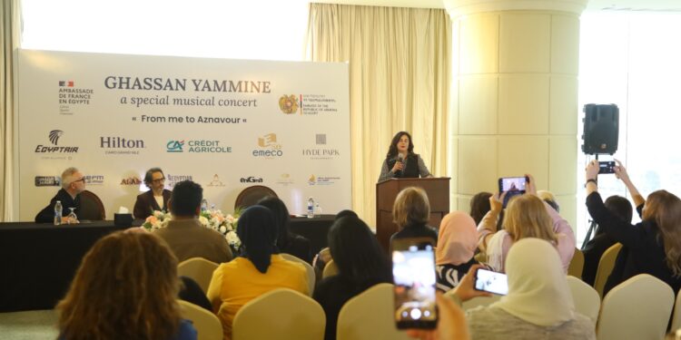 Under the Auspices of the Armenian and French Embassies Announcing a Huge Celebration of Charles Aznavour’s Centenary Between Cairo and Alexandria