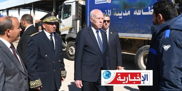 Saïed se rend à l’entrepôt municipal de Monastir